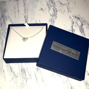 NEW Olivia and Jackson crystal heart sterling silver